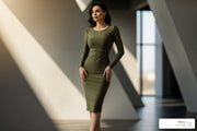 Beyond Basic: Elevate Your Olive Bodycon Dress Look