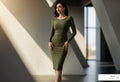 Beyond Basic: Elevate Your Olive Bodycon Dress Look