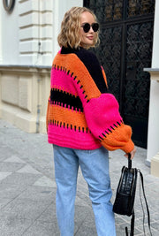 Aurora Cross Stitch Knit Cardigan