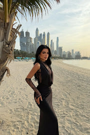 Lace Silk Dress