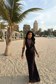 Lace Silk Dress