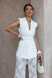 Tailored Lace Pant Set