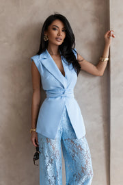 Tailored Lace Pant Set