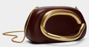 C-Shaped Gold Clutch