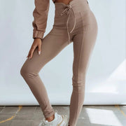 High Waisted Ribbed Leggings
