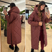 Pleated Oversize Coat