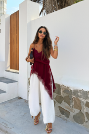 Satin Lace-Trim Shirt Dress