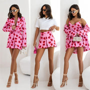 Floral Power Matching Suit Set