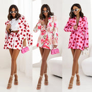 Floral Power Matching Suit Set