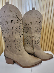 Laser-Cut Western Boots