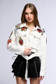 Embellished Embroidered Statement Jacket