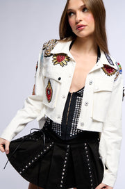 Embellished Embroidered Statement Jacket