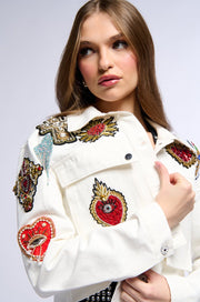 Embellished Embroidered Statement Jacket