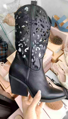 Laser-Cut Western Boots