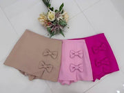 Double Bow Mini Skirt