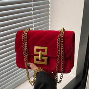 Velvet Chain-Link Clutches