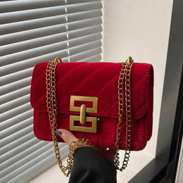 Velvet Chain-Link Clutches