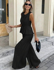 Sleeveless Tiered Matching Set