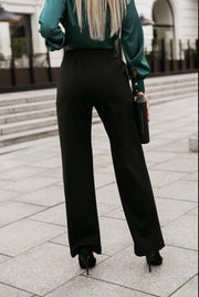 GG Belted Straight Legged Pants