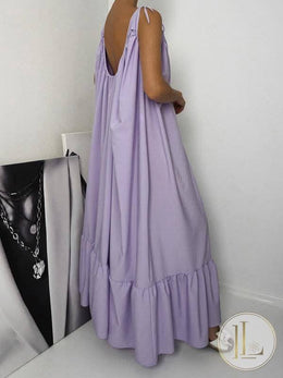 Lavender Oversized Maxi Dress