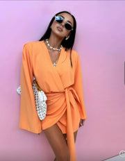 Wrap Mini Dress