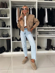 Cropped Utility Jacket