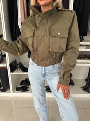 Cropped Utility Jacket