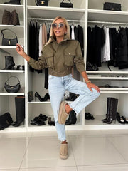 Cropped Utility Jacket