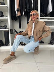 Cropped Utility Jacket