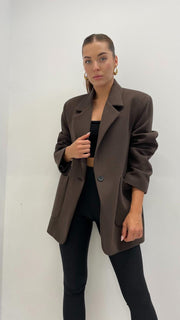Oversized Structured Blazer Jacket