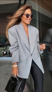 Oversized Structured Blazer Jacket