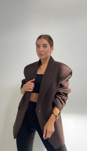 Oversized Structured Blazer Jacket