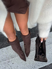 Fold Over Pointed Boots