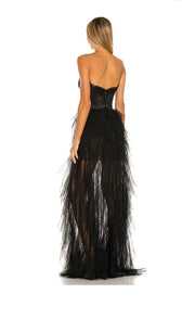 Corset Tulle Maxi Dress