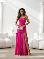 Draped Corset Evening Dress