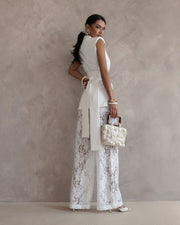 Tailored Lace Pant Set