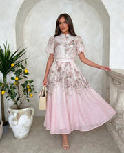 Floral Organza Two-Piece Set