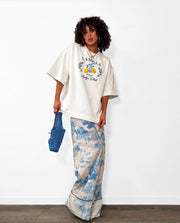Mediterranean Toile Palazzo Pants
