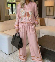 Equestrian Satin Lounge Set