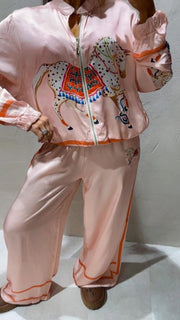 Equestrian Satin Lounge Set