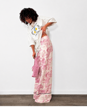 Mediterranean Toile Palazzo Pants