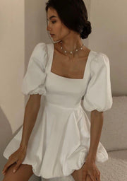 Puffy Sleeve Bubble Bottom