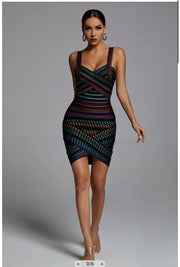 Body Con Bandage Mini Dress