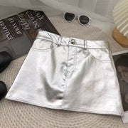 Metallic Mini Skirt