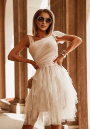 Layered Tulle Mini Dress