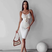 Body Con Fitted Mini Midi Summer Dress