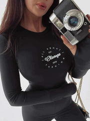 OlaVoga Logo Spandex Bodysuit