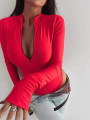 OlaVoga Long Sleeve Spandex Bodysuit