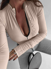 OlaVoga Long Sleeve Spandex Bodysuit