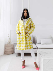 Yellow Houndstooth Jacket